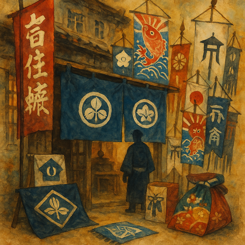 株式会社 松田染物店と旗制作：宣伝幟依頼と暖簾費用