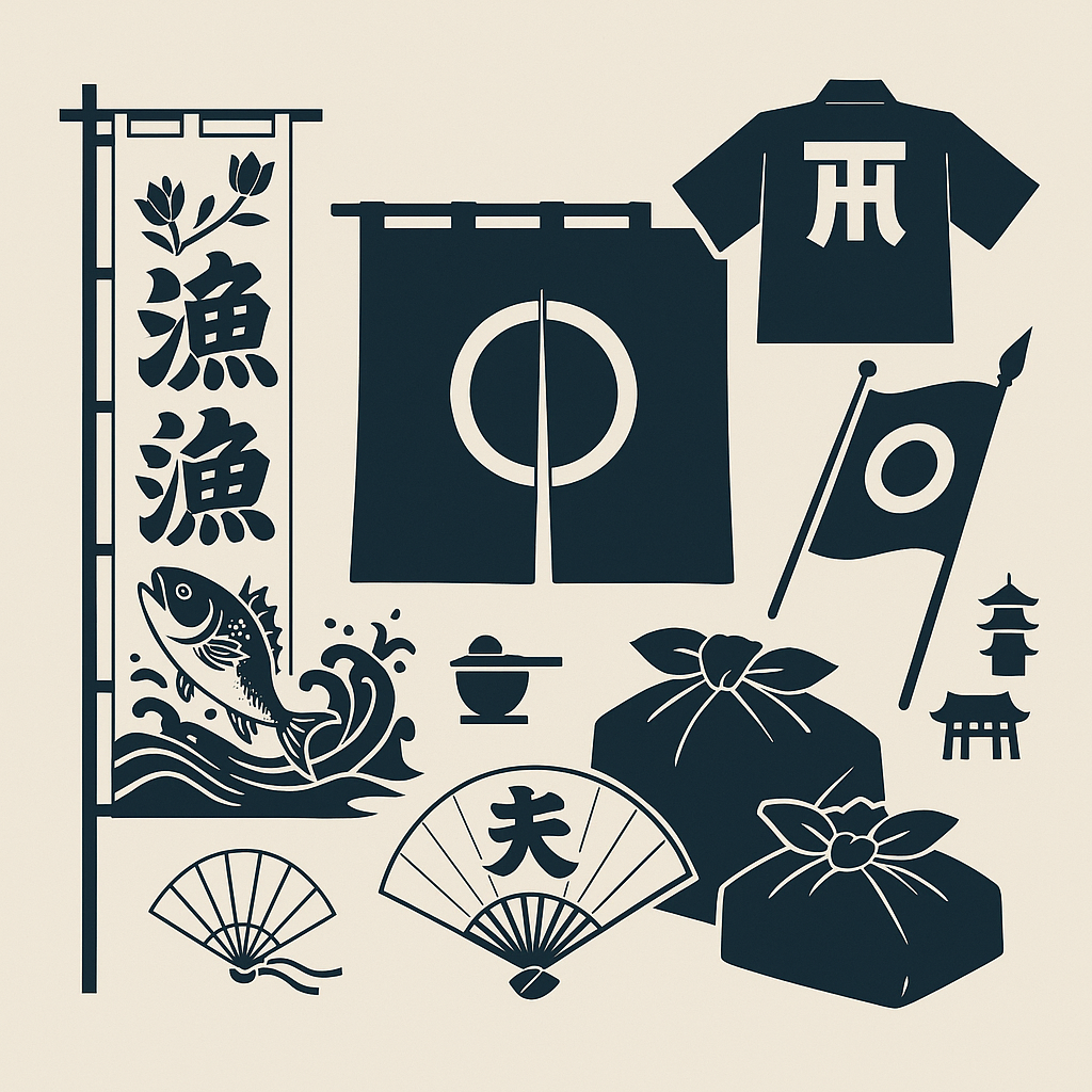 1702年創業の染物店の大漁旗と暖簾費用19,800円～