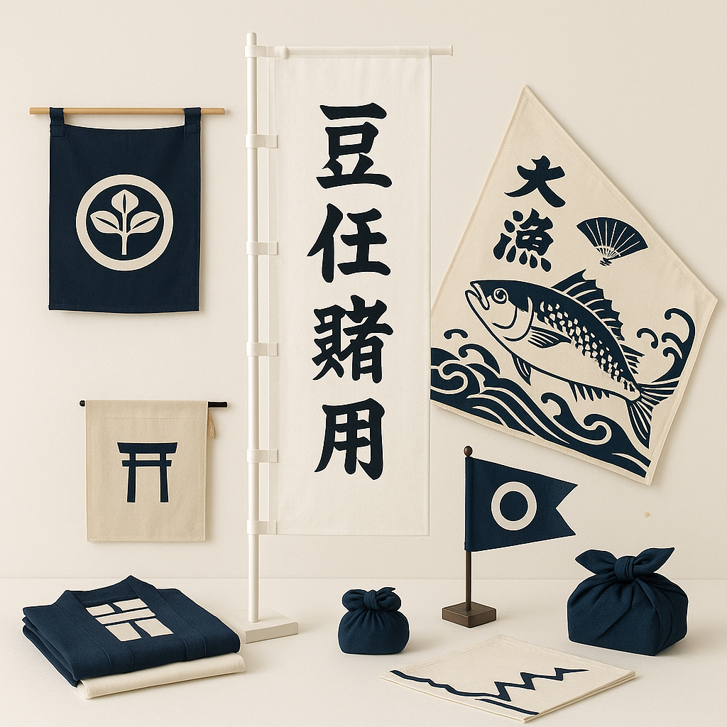 株式会社 松田染物店に相談前の宣伝幟・暖簾費用と旗制作