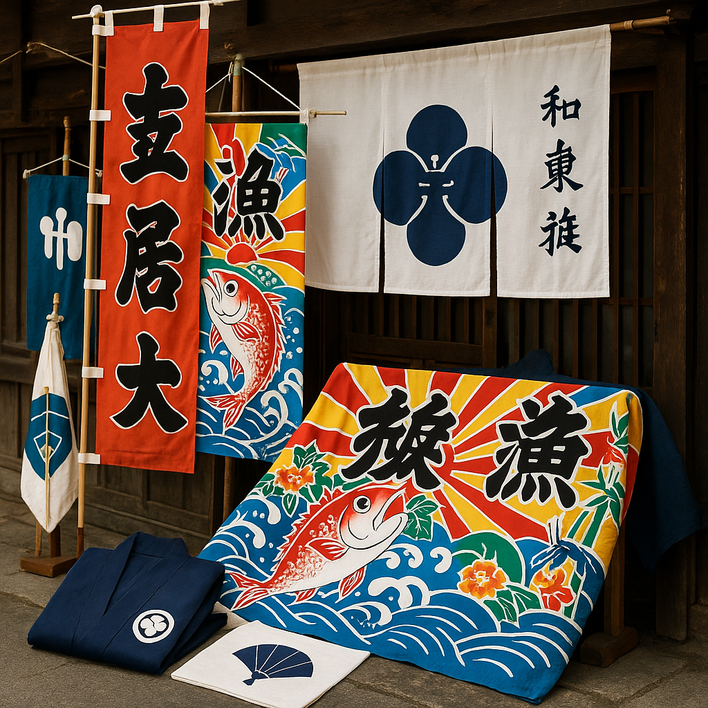 創業1702年 株式会社 松田染物店の宣伝幟・暖簾・大漁旗